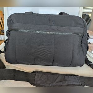 BAGSMART Black Travel Duffel Bag Weekender Carry On Gym Overnight Bag